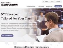 Tablet Screenshot of nytimesineducation.com